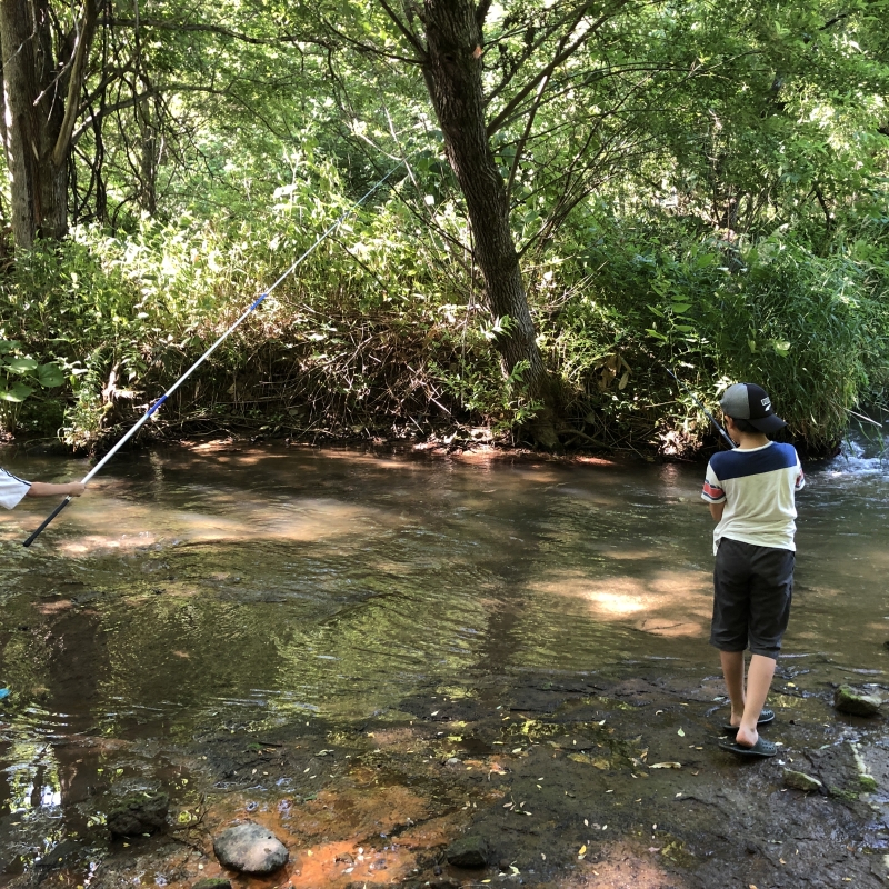 トラベルトレーラーキャンプ&川釣り体験1泊2日 Traveltrailer camp & River fishing family overnight