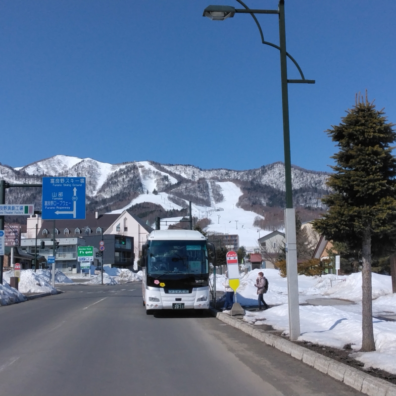 Lavender Bus in Kitanomine