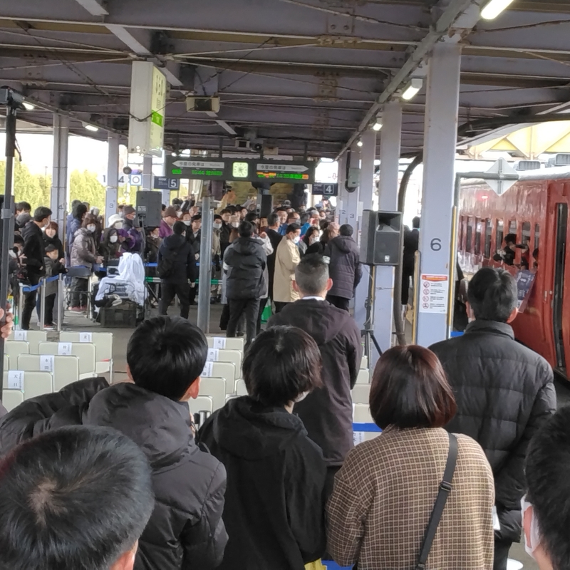 People were everywhere trying to find best vantage point