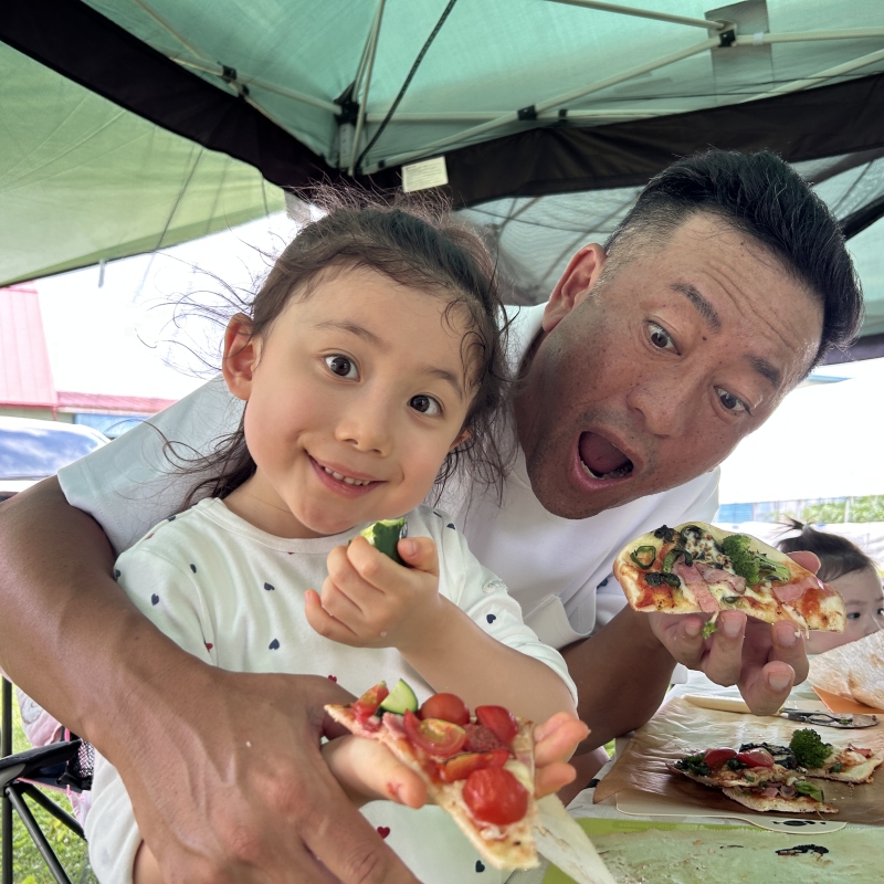 季節のお野菜収穫体験＆ピザの手作り青空クッキング　Seasonal veggies picking & pizza outdoor cooking