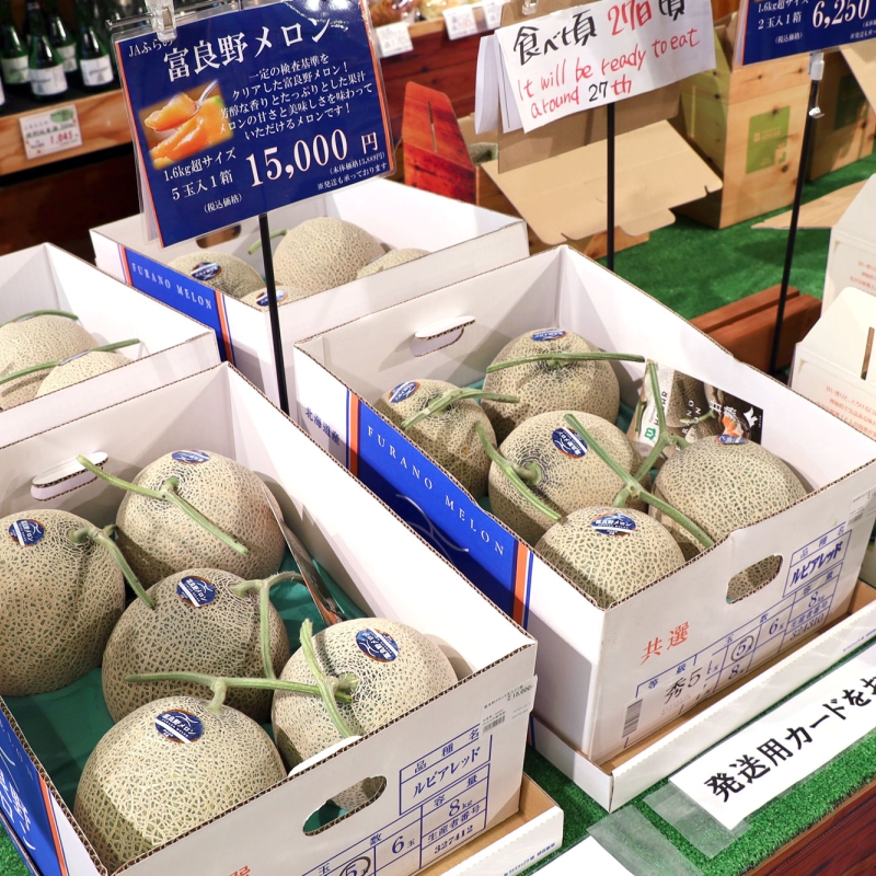 メロンやアスパラ、いちごなど旬の野菜は農産物直売所オガール